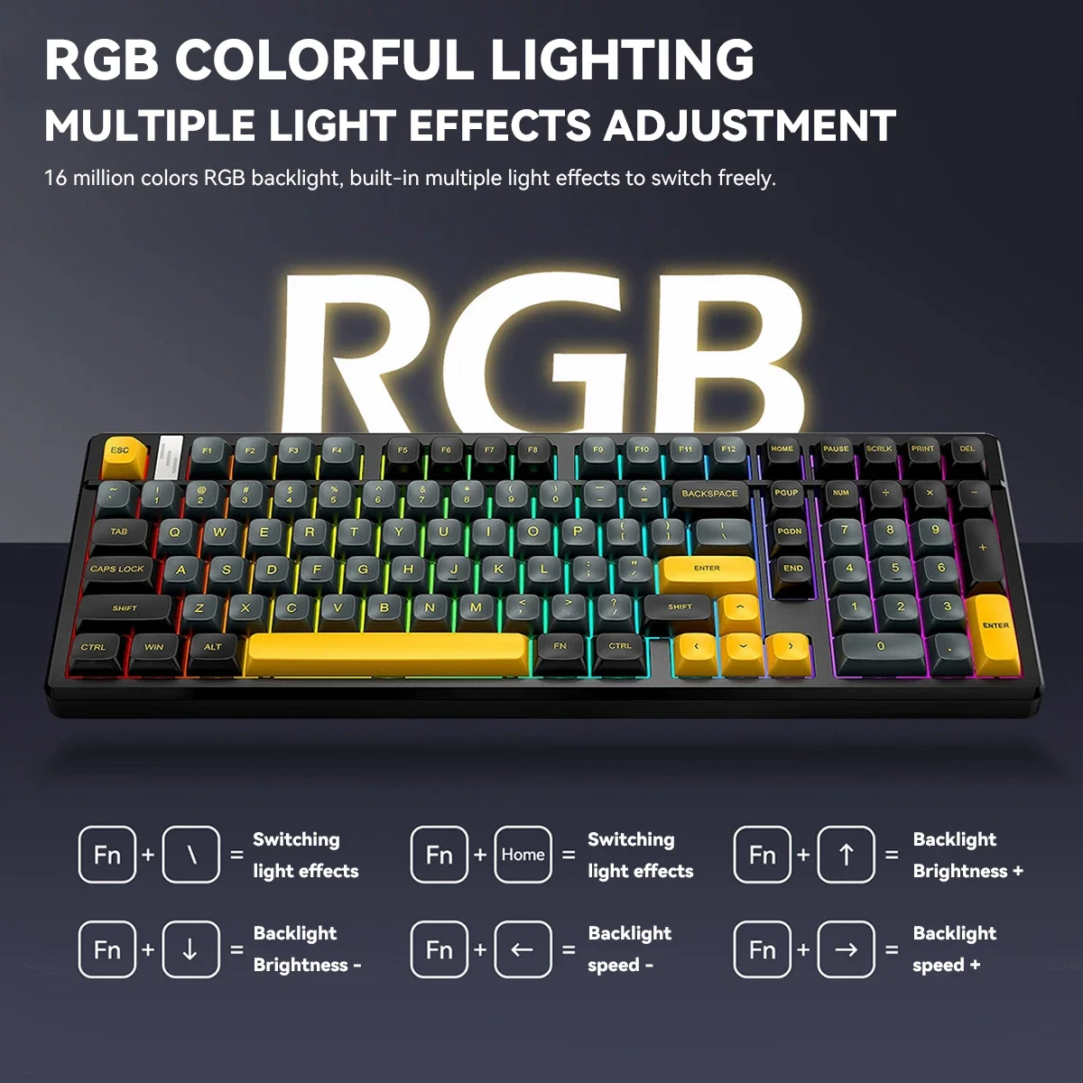 Wireless Mechanical Gaming Key - Gaming Keyboard Thocky recension och pris