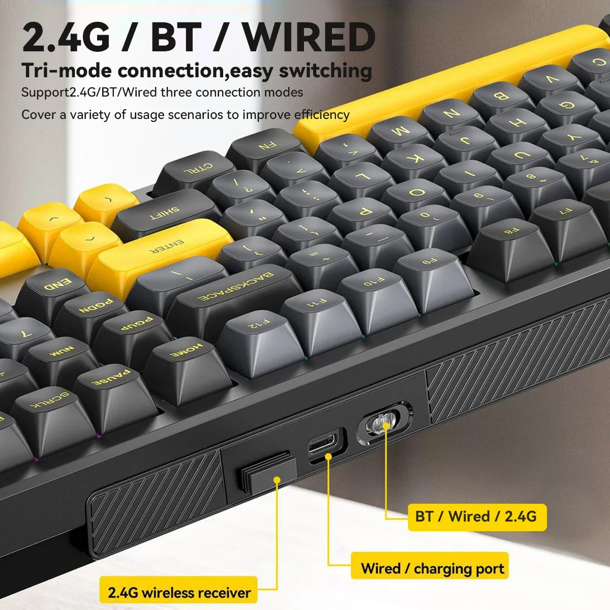 Wireless Mechanical Gaming Key - Gaming Keyboard Thocky recension och pris