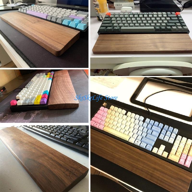E65E Wooden Mechanical Keyboar - Wrist Rest Wood recension och pris