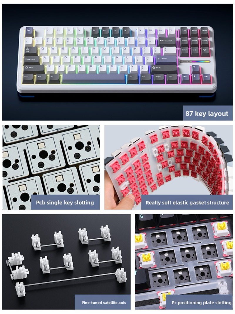 AULA F87 Pro Wireless Mechanic - Gaming Keyboard Thocky recension och pris