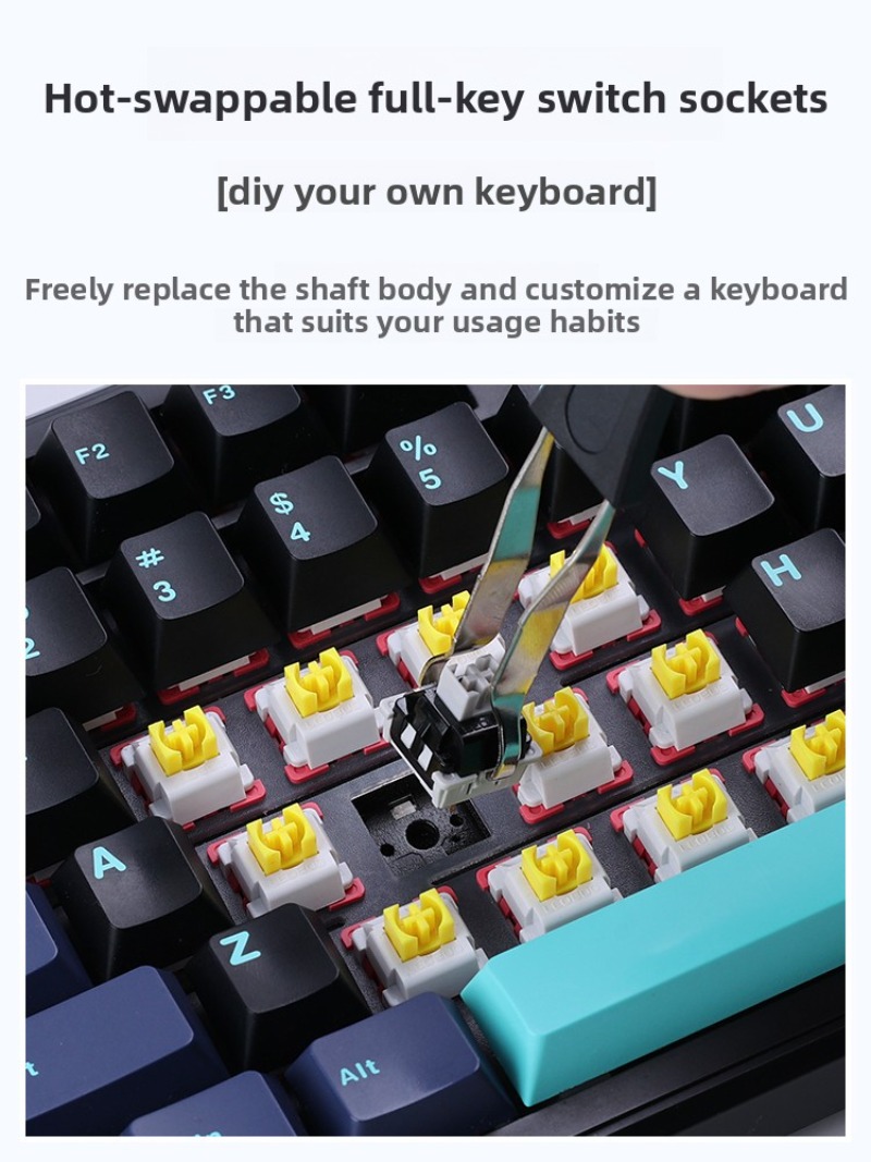 AULA F87 Pro Wireless Mechanic - Gaming Keyboard Thocky recension och pris