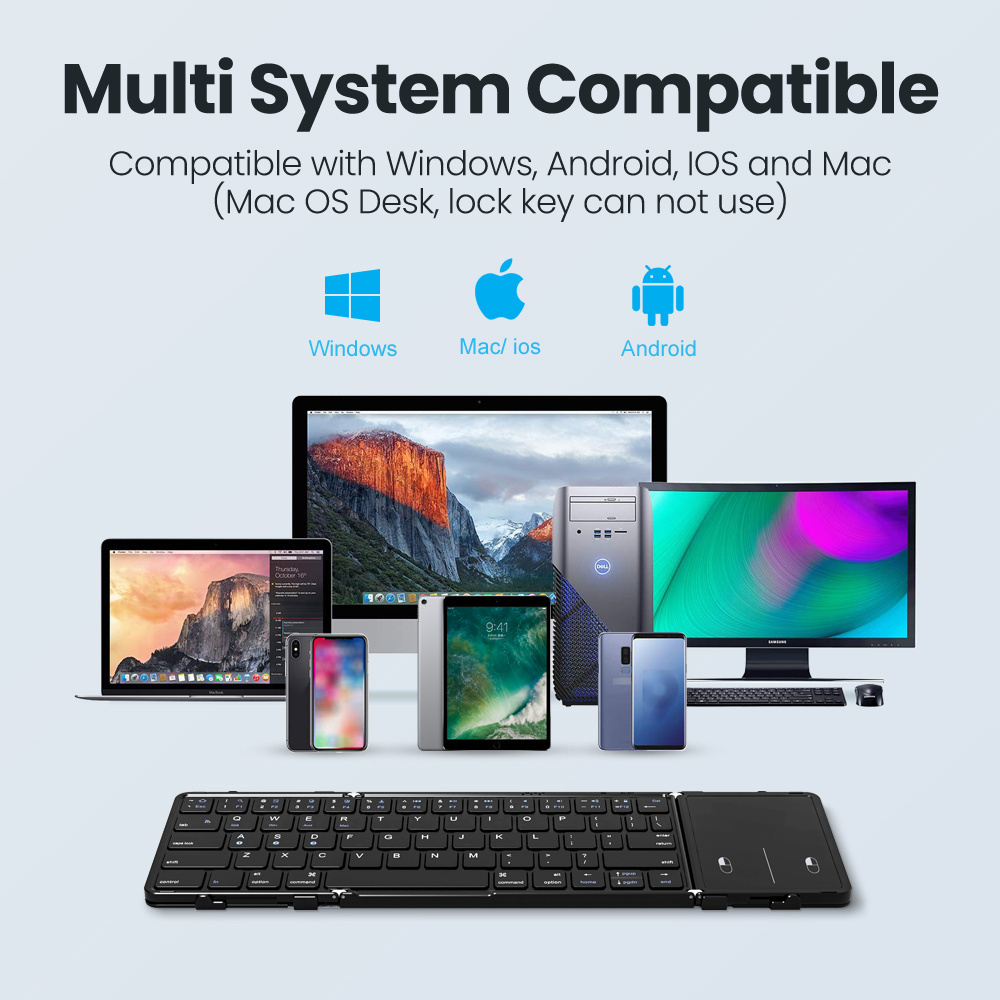 BOW Korea/Russia Wireless Fold - Gaming Keyboard Number Pad recension och pris