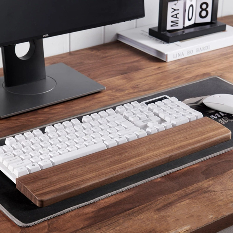 30/36/44cm Solid Walnut Keyboa - Wrist Rest Wood recension och pris