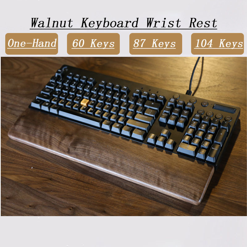 One-Hand Oak Walnut Wooden Key - Gaming Keyboard Number Pad recension och pris