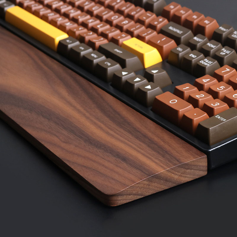 One-Hand Oak Walnut Wooden Key - Gaming Keyboard Number Pad recension och pris