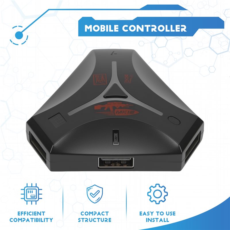New-1 Piece MK12 Plug And Paly - Gaming Keyboard And Mouse Converter For Mobile recension och pris