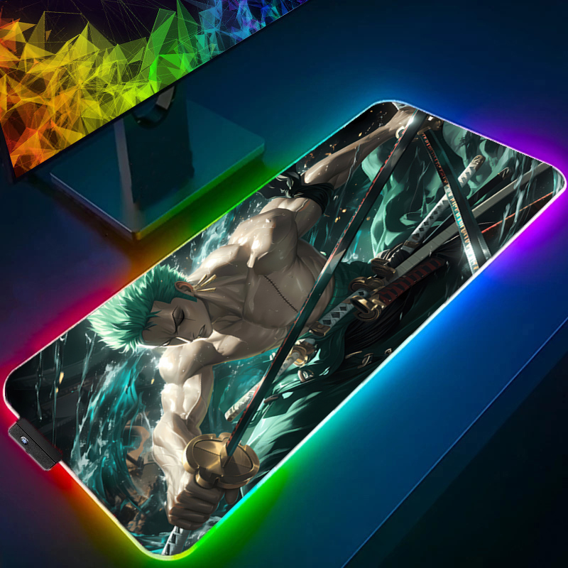 ONE PIECE Zoro Mouse Pad RGB G - Gaming Keyboard Affordable recension och pris