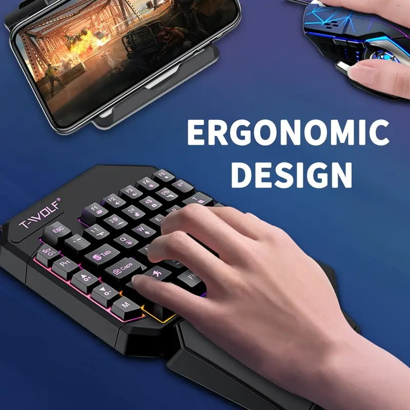 FocusOnPC TF900 2-in-1 Mobile  - Gaming Keyboard And Mouse Converter For Mobile recension och pris