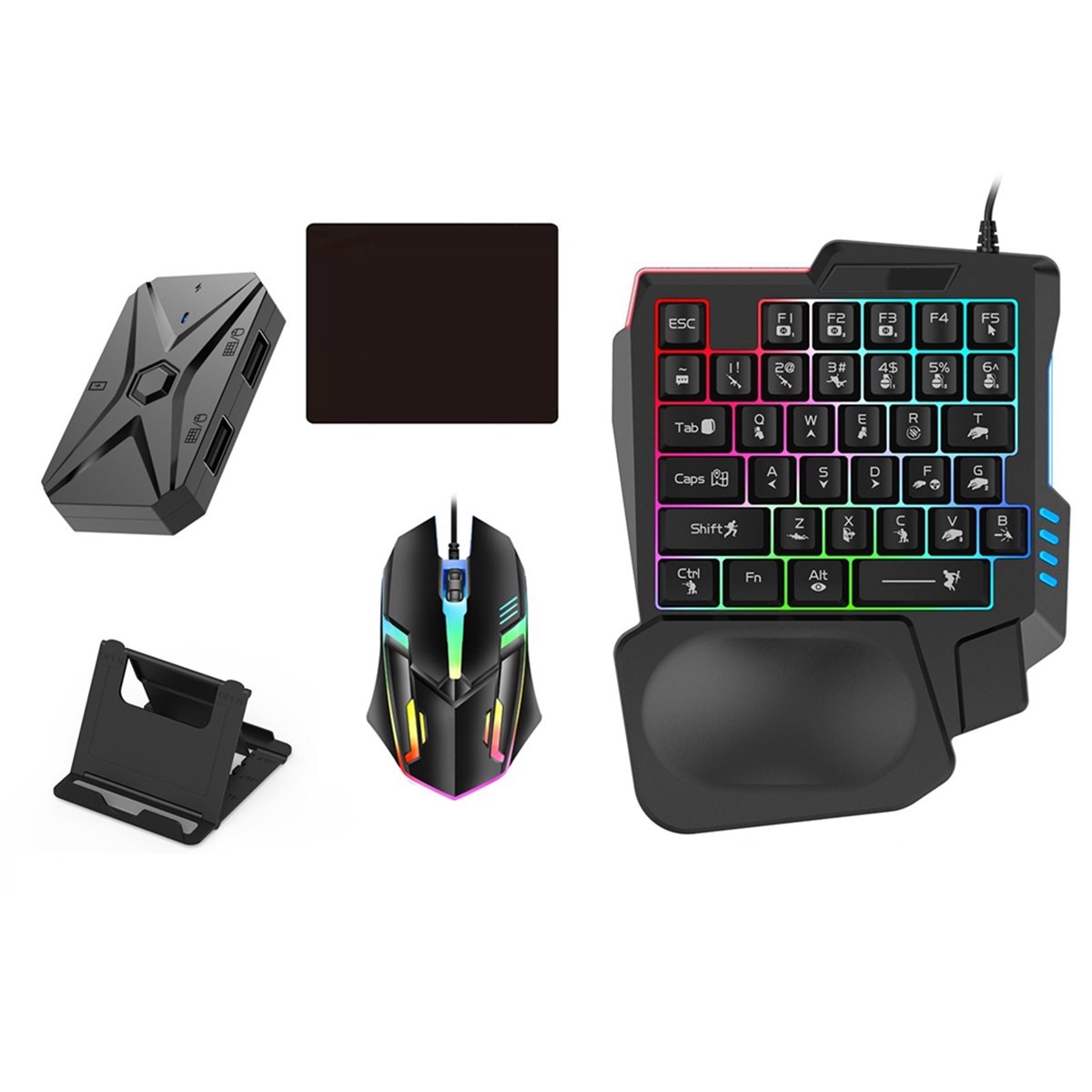#48Y (Black)Mobile Games Conve - Gaming Keyboard And Mouse Converter For Mobile recension och pris