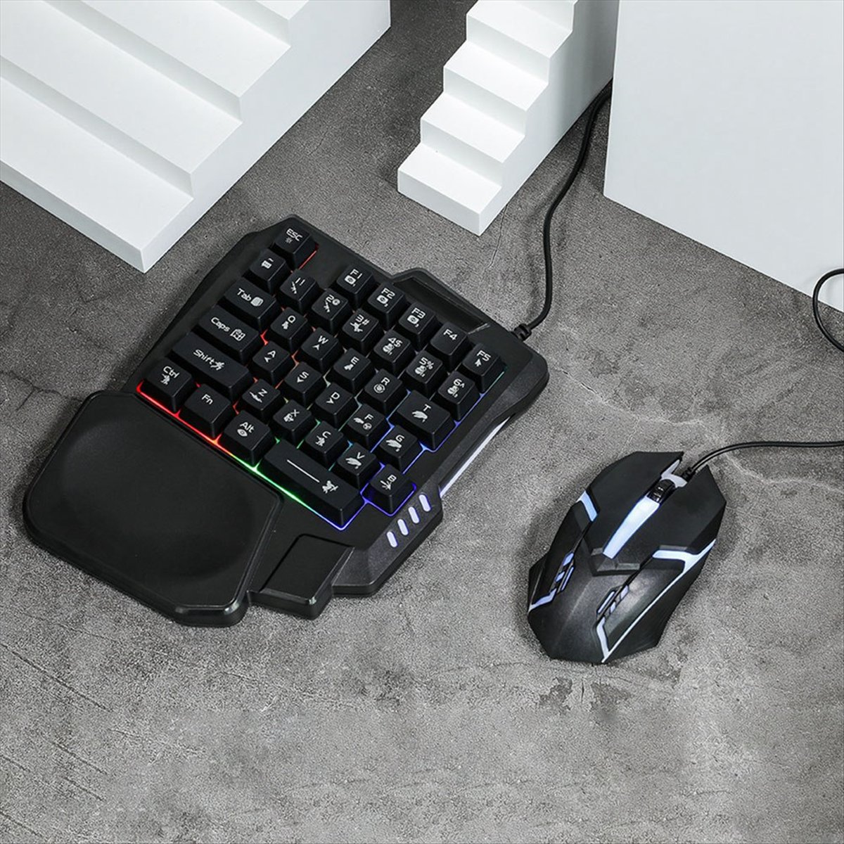 ★▲ 35Key Ergonomics RGB Gaming - Gaming Keyboard And Mouse Converter For Mobile recension och pris