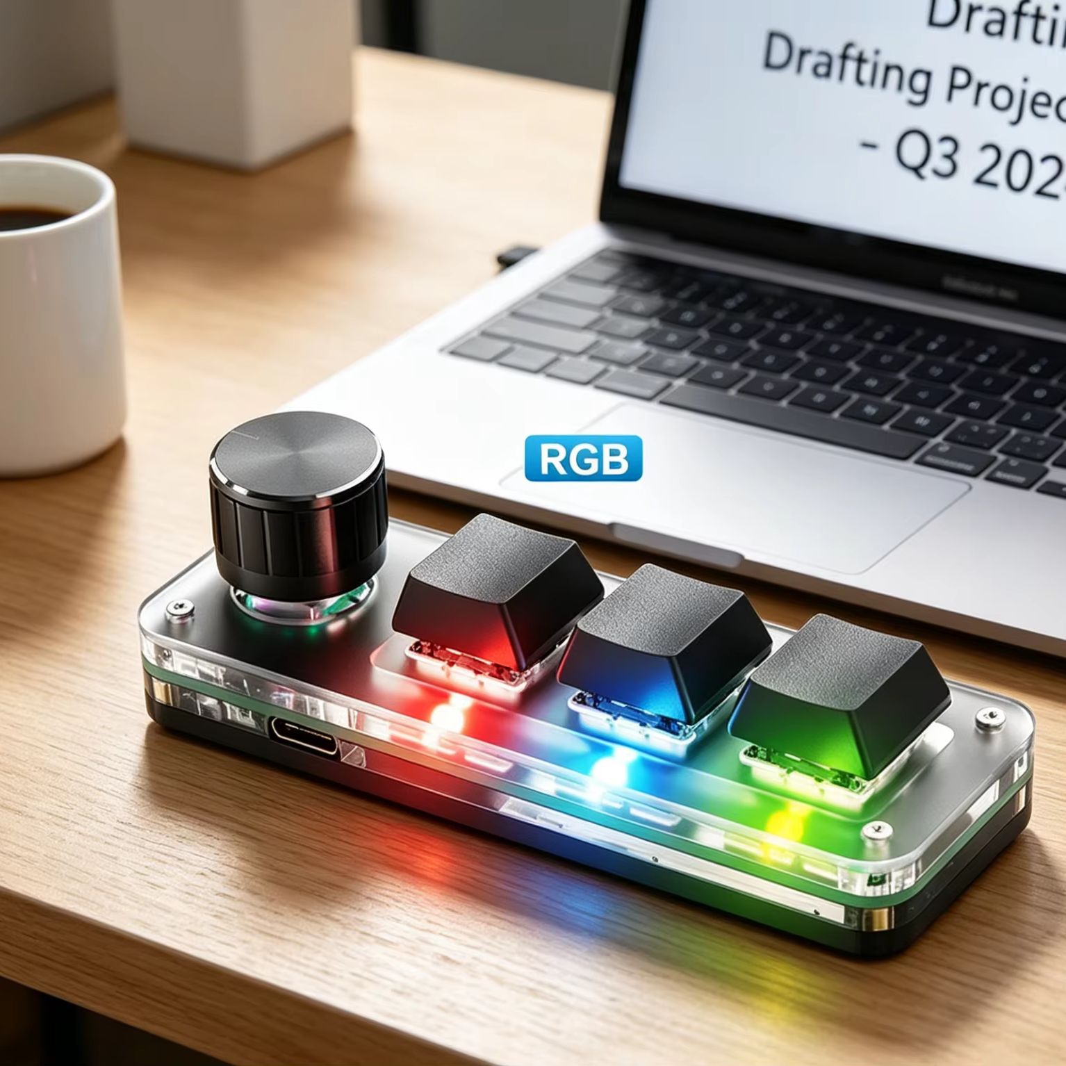 Programmable 3 Keys With Knob  - Gaming Keyboard Number Pad recension och pris