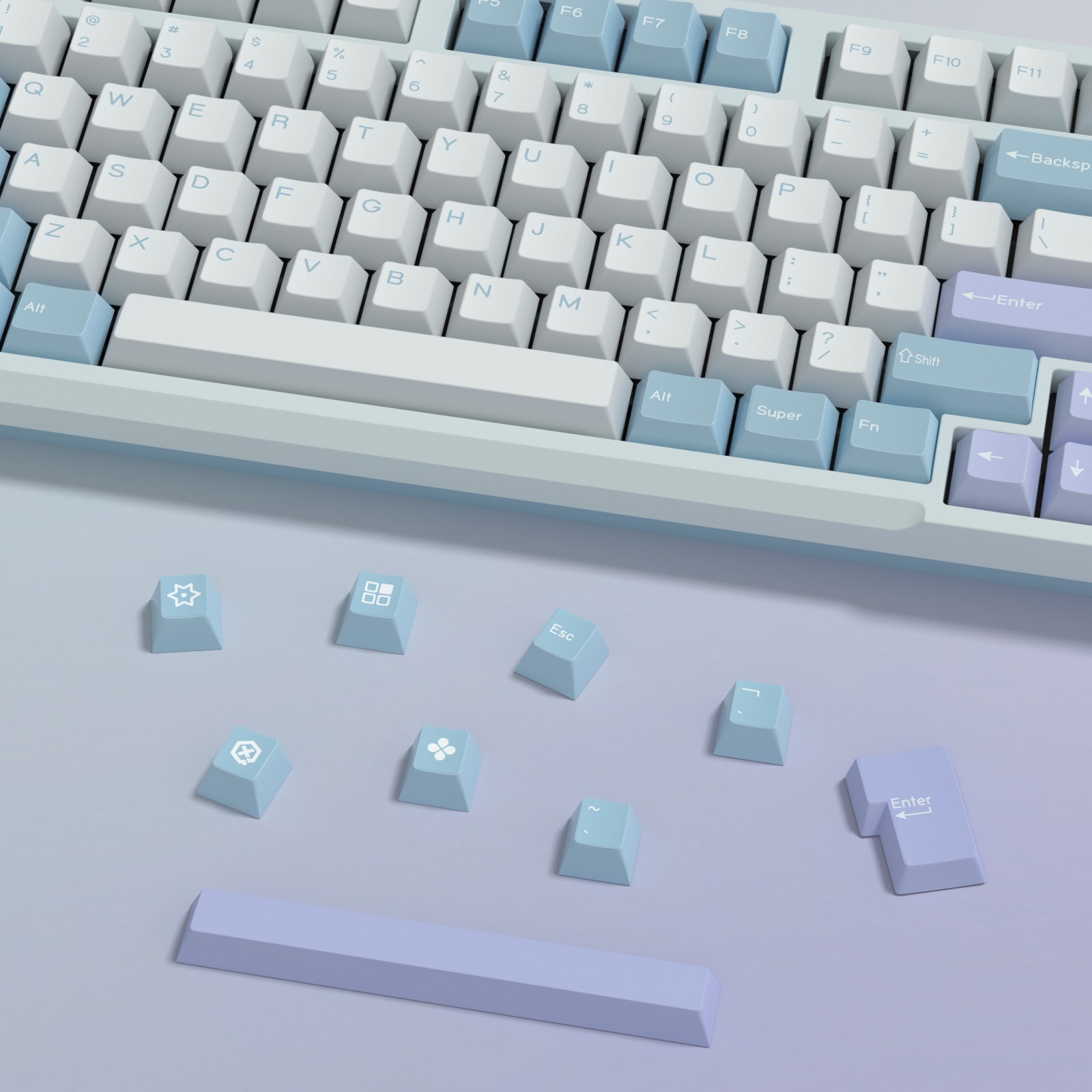 KBDiy GMK Illusion Keycap Cher - Gaming Keyboard Number Pad recension och pris