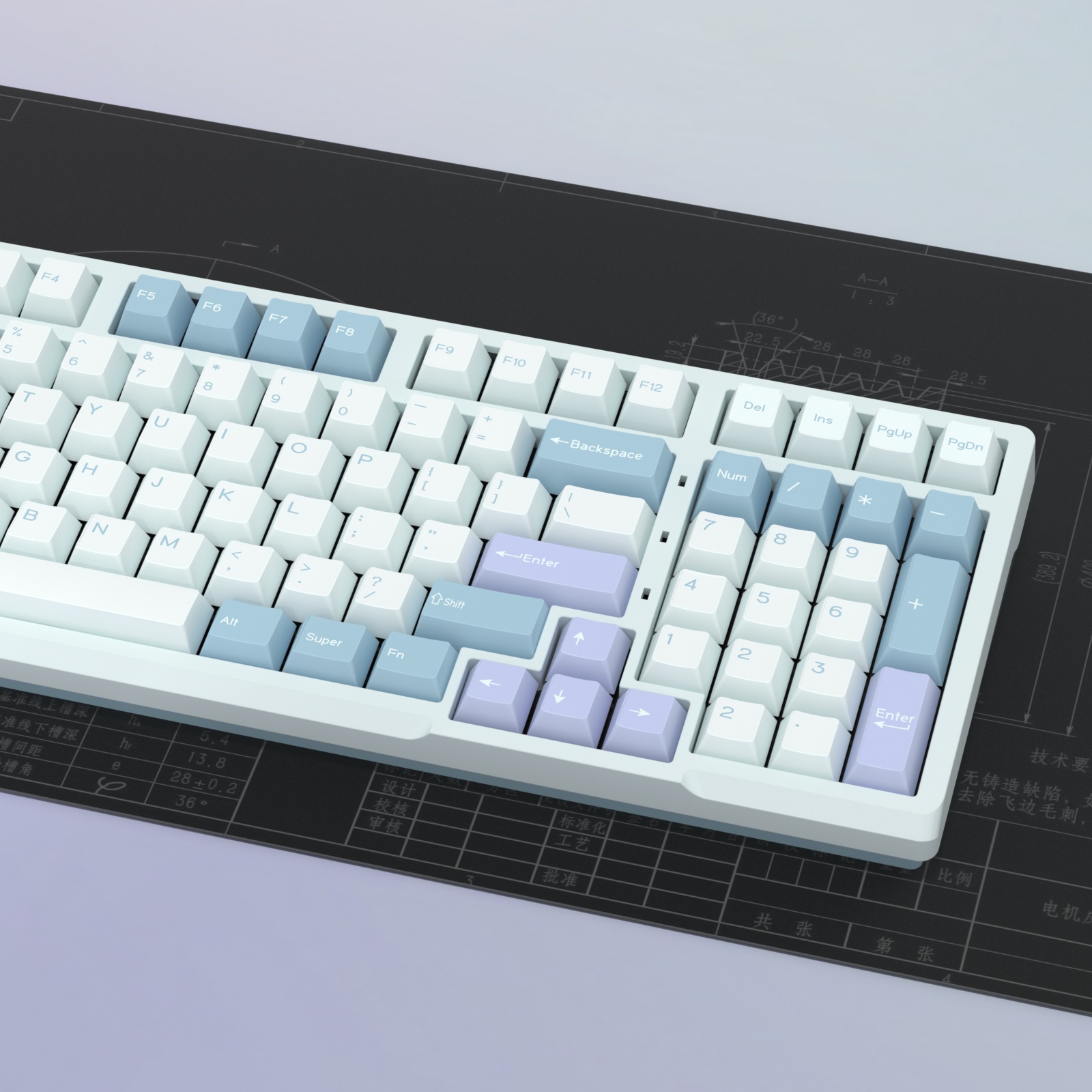 KBDiy GMK Illusion Keycap Cher - Gaming Keyboard Number Pad recension och pris