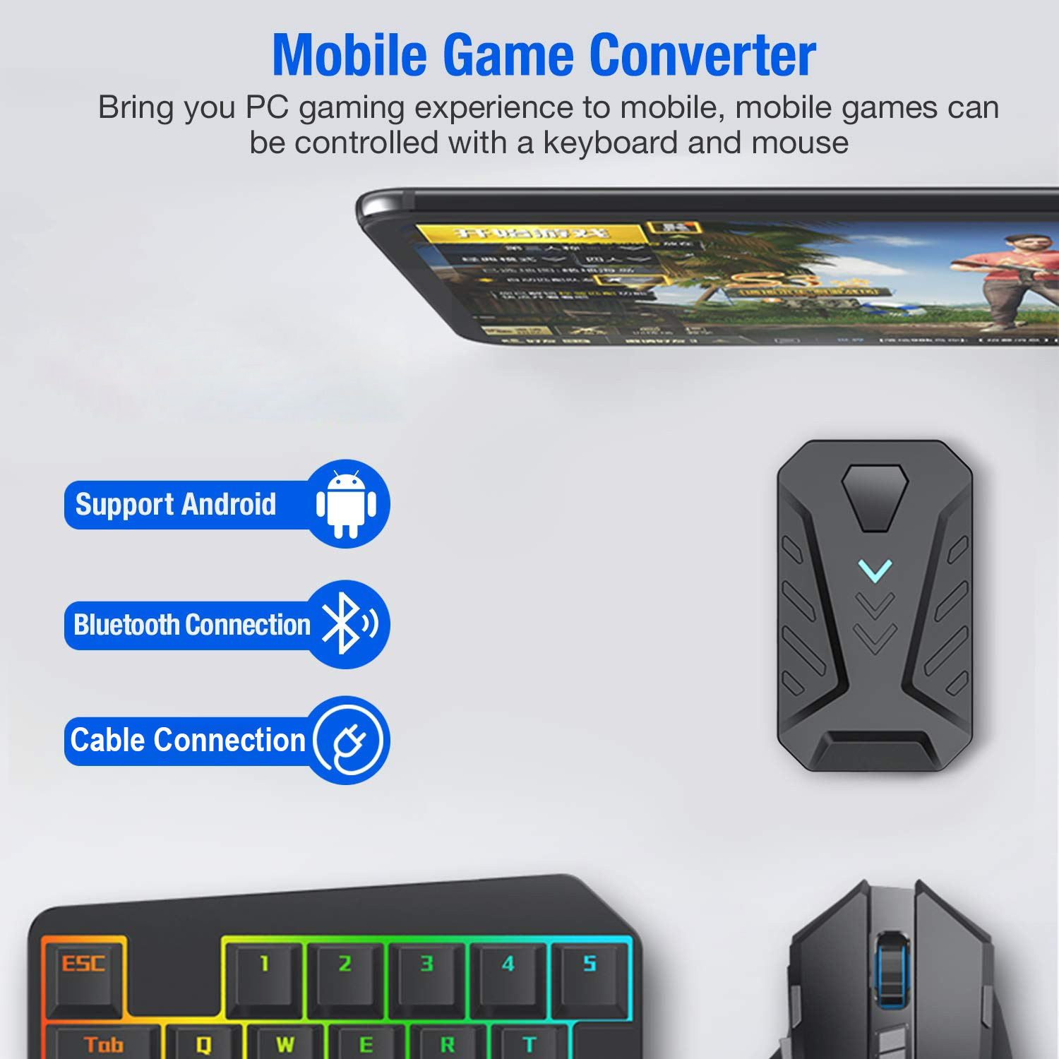 Mobile Games Converter Gaming  - Gaming Keyboard And Mouse Converter For Mobile recension och pris