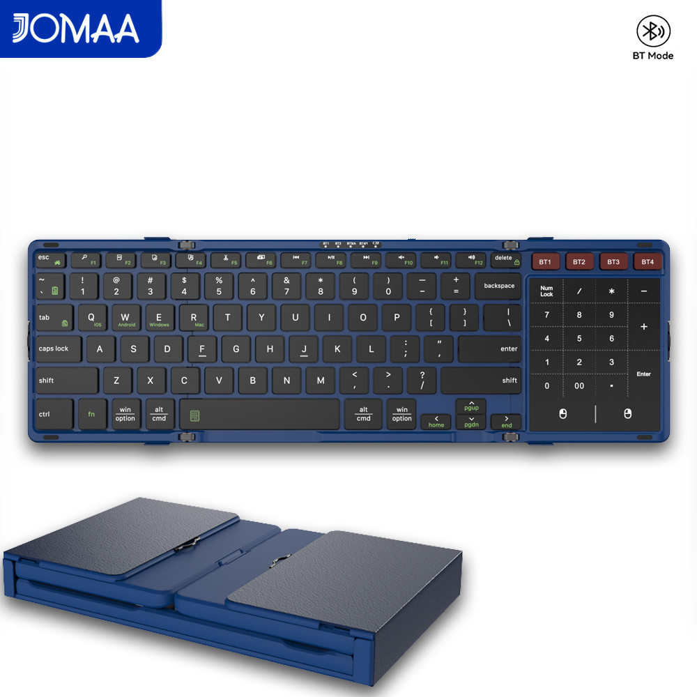 JOMAA Foldable Bluetooth Keybo - Gaming Keyboard Number Pad recension och pris