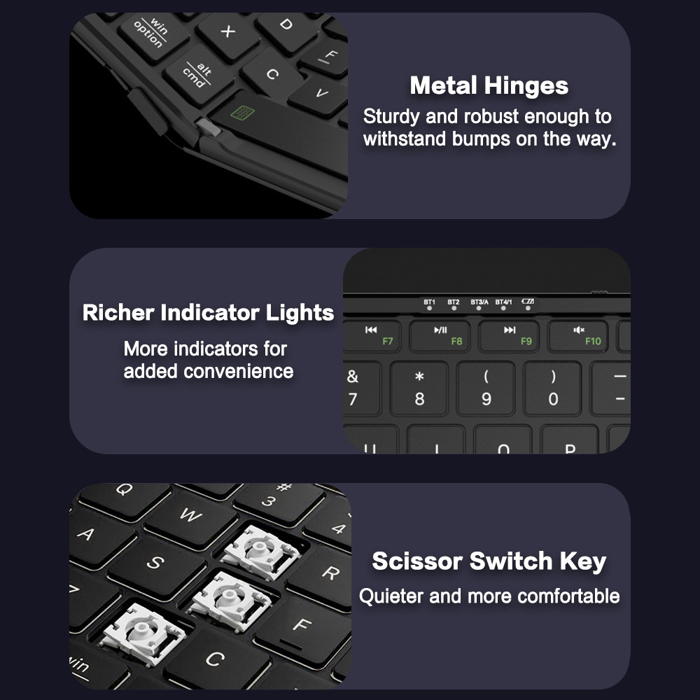 JOMAA Foldable Bluetooth Keybo - Gaming Keyboard Number Pad recension och pris