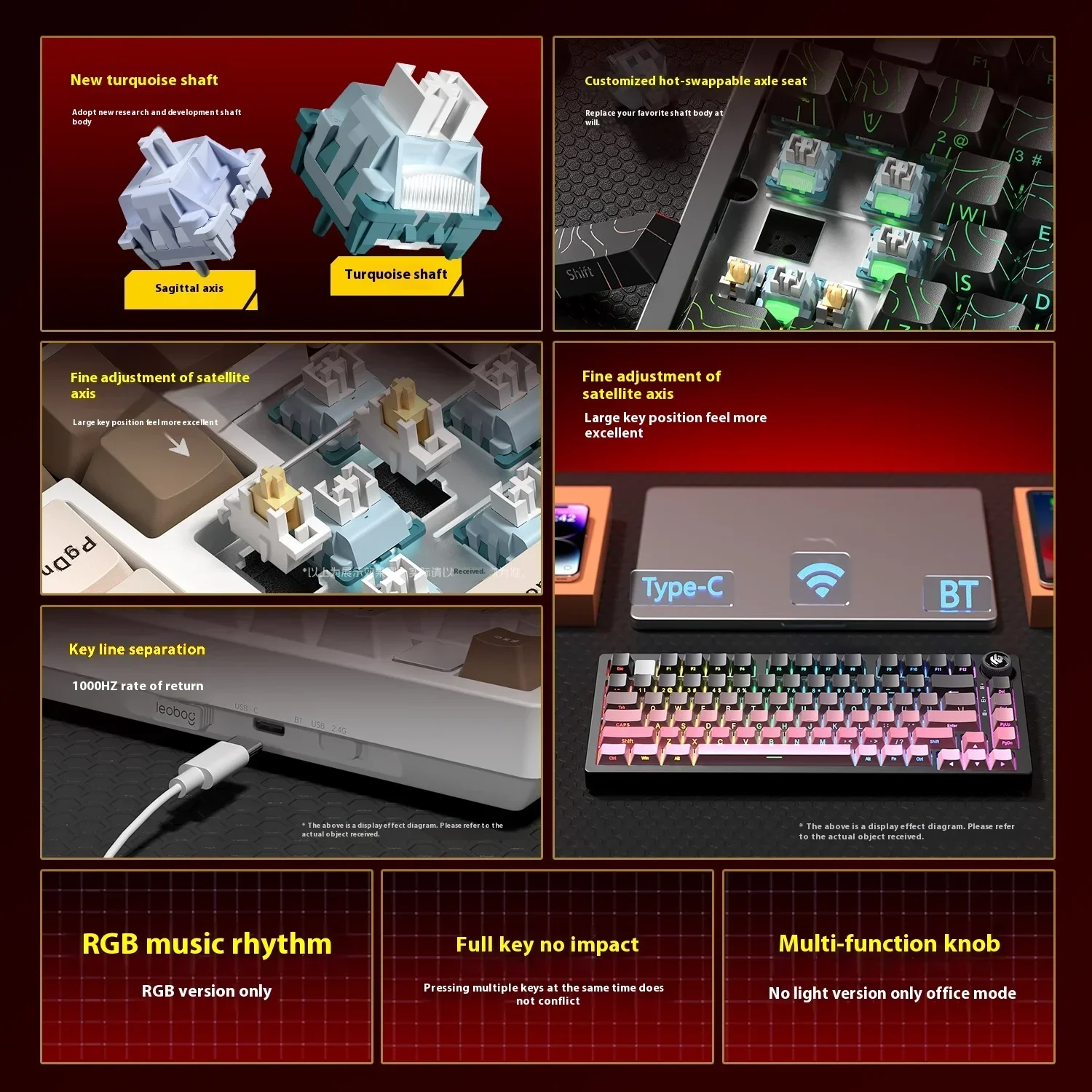 Leobog Hi75C Hi75 Hi75C Pro Al - Gaming Keyboard Mini Mechanical recension och pris