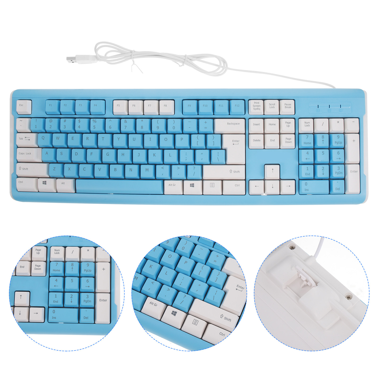 USB Wired Gaming Keyboard ABS  - Gaming Keyboard Number Pad recension och pris
